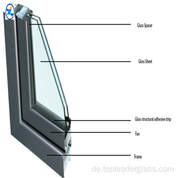 Low-E-Fenster 12 mm temperiertes doppelverglasendes Igu